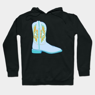 Cowgirl Boots (light blue) Hoodie